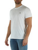 WEISS | Regular Fit T-Shirt aus Pima-Baumwolle