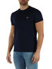 Dunkelblau | Regular Fit T-Shirt aus Pima-Baumwolle