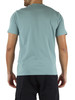 AZZURRO POLVERE | T-shirt in jersey di cotone 30/1 con ricamo logo