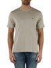 GREIGE | T-shirt in jersey di cotone 30/1 con ricamo logo