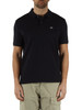 BLU SCURO | Polo in cotone piquet stretch con ricamo logo