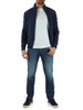 BLAU | SPRINGTIME Jacke aus technischem Gewebe und Strick