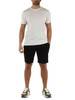 SCHWARZ | NOWER Sportshorts mit Ottoman-Verarbeitung