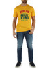 DUNKELGELB | Baumwoll-T-Shirt mit Frontlogo-Druck