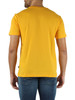 DUNKELGELB | Baumwoll-T-Shirt mit Frontlogo-Druck