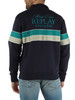 Dunkelblau | MCCC Collection: Sweatshirt aus gebürsteter Baumwolle mit Reißverschluss am Kragen