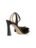 MARRONE | Sandali con tacco in pelle LORETTA HIGH