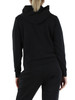 NERO | Felpa con cappuccio e zip in misto modal GIRLY