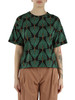 VERDE | T-shirt oversize in jersey di viscosa stretch