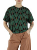 VERDE | T-shirt oversize in jersey di viscosa stretch