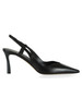 NERO | Scarpe slingback in pelle con tacco