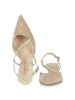 NUDE | Scarpe slingback in vernice con listini a contrasto