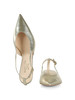 ORO | Scarpe slingback in pelle laminata con fascetta posteriore