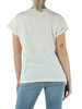BIANCO | T-shirt in cotone con scritta logo frontale