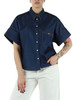 BLU | Camicia jeans a maniche corte