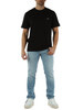 NERO | T-shirt in cotone Classic fit con taschino frontale