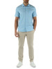 AZZURRO | Camicia a maniche corte Regular fit in cotone