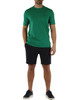 VERDE | T-shirt in cotone stretch con scritta logo