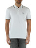 BIANCO/NERO | Polo regular fit in cotone piquet