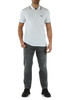 BIANCO/NERO | Polo regular fit in cotone piquet