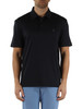 BLU SCURO | Polo in cotone mercerizzato con patch logo