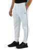 BIANCO | Pantaloni sportivi in misto cotone piquet con ricamo logo