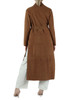 CAMMELLO | Giacca lunga in suede con cintura