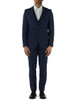 BLAU | Dreiteiliger Slim-Fit-Anzug aus Schurwolle TIESSE Biella