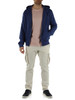 BLU | Felpa con zip e cappuccio RENA regular fit