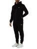 NERO | Tuta sportiva regular fit in cotone garzato