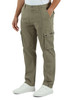 VERDE | Pantalone cargo regular fit in cotone stretch