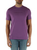 VIOLETT | Slim-Fit T-Shirt aus Baumwolle mit erhabenem Logo-Schriftzug