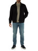 SCHWARZ | Zip-Sweatshirt mit Allover-Logomuster