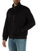 SCHWARZ | Zip-Sweatshirt mit Allover-Logomuster