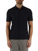 BLU SCURO | Camicia manica corta DAILY NY in tessuto Softech