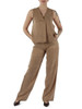 BEIGE | Pantaloni CEDRO in lyocell lavato