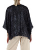 BLU SCURO | Coprispalle con paillettes RENNA