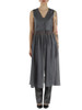 GRIGIO | Gilet lungo in organza lavata CALCA