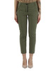 VERDE MILITARE | Pantalone in popeline di misto cotone