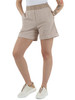 BEIGE | Shorts stile sportivo in cotone tecnico