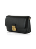 NERO | Borsa a spalla in pelle martellata C-ME LOCK Medium