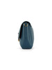 BLAU | Schultertasche aus genarbtem Leder C-ME LOCK Large