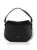 SCHWARZ | MAVERY Small Handtasche aus genarbtem Leder