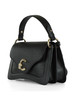 SCHWARZ | Handtasche aus genarbtem Leder C-ME Small