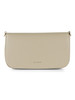 BEIGE | Schultertasche aus genarbtem Leder C-ME Medium