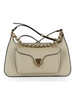 BEIGE | Handtasche aus genarbtem Leder BEAT GENERATION Medium