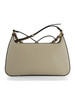 BEIGE | Handtasche aus genarbtem Leder BEAT GENERATION Medium