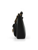 SCHWARZ | Handtasche aus genarbtem Leder BEAT GENERATION Medium
