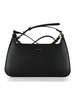 SCHWARZ | Handtasche aus genarbtem Leder BEAT GENERATION Medium