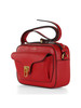 ROSSO | Borsa a tracolla in pelle martellata BEAT Small